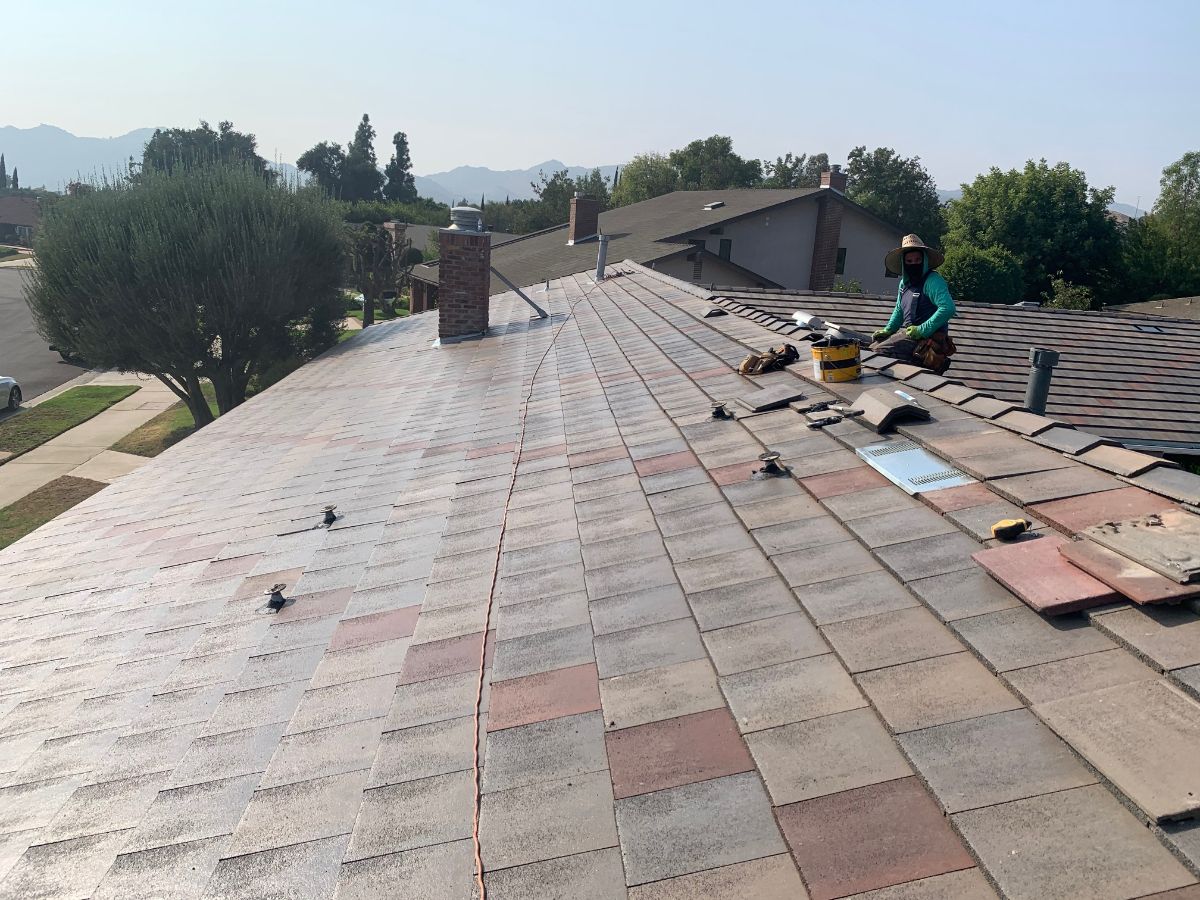 Before and After Tile Roof