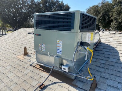 AC Unit With New Roof